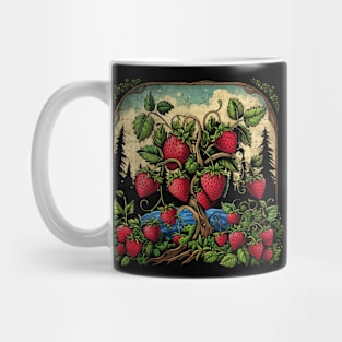 Cool Strawberry Plants by Night Mug